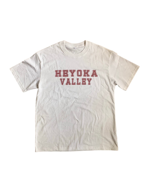 HEYOKA VALLEY WHITE COLLEGE TEE